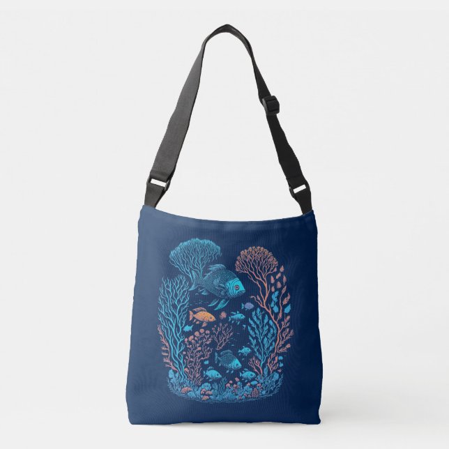 Sac Ajustable Corail Et Poisson (Devant)