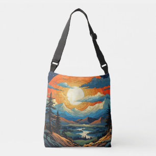 Sac Ajustable Coucher de soleil coloré d'été dans un canyon