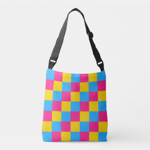 Sac Ajustable Couleurs de Pansexualité à damiers motif