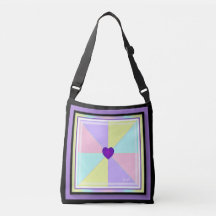 Couleurs pastel & coeurs violets battre
