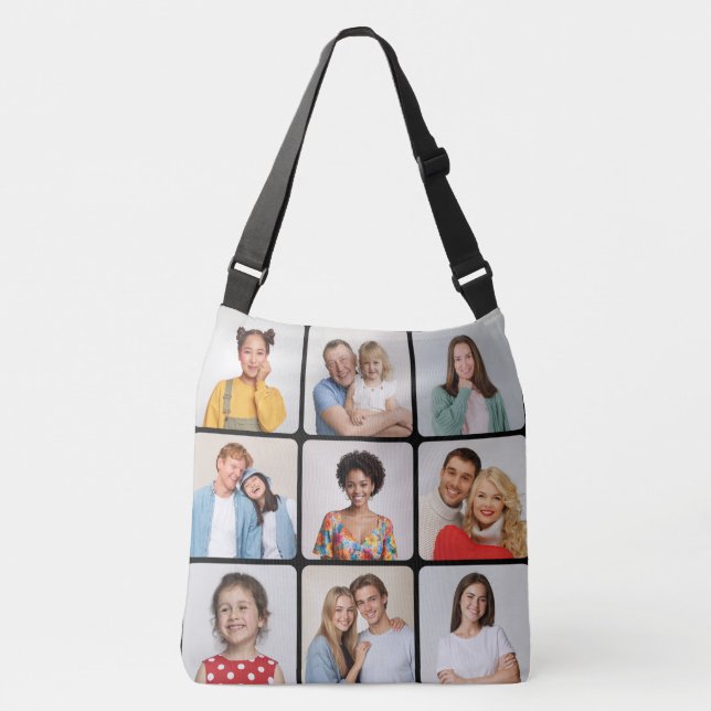 Sac Ajustable Créez vos propres angles ronds 9 Collage photo (Devant)