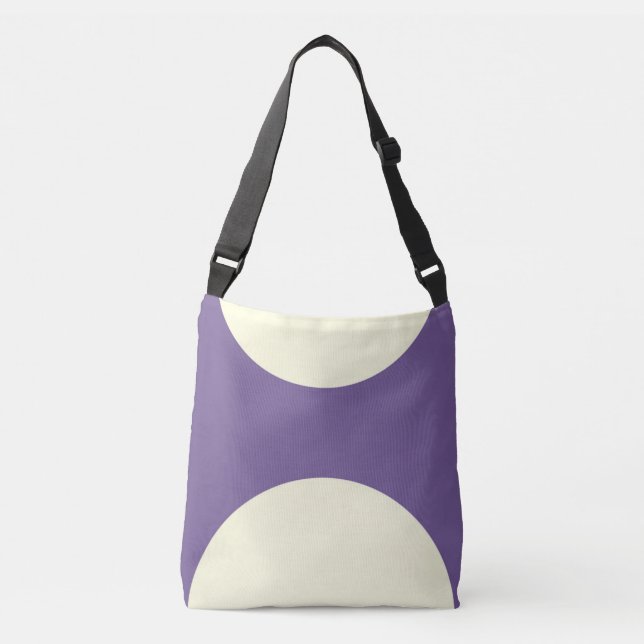 Sac Ajustable Crème d'impression d'art abstrait double face sur  (Devant)