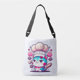 Sac Ajustable Cute boulangère Chef Chat Kitten avec pain  