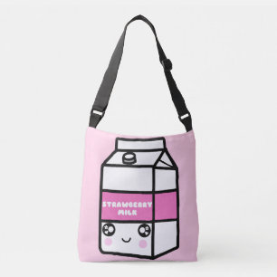 Sac Ajustable Cute Kawaii fraise Lait rose femmes