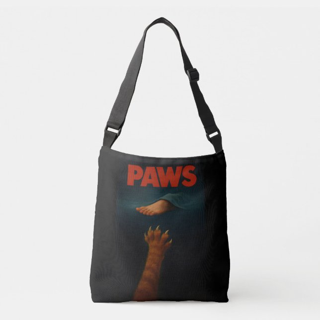 Sac Ajustable Cute Orange Tabby vs Human Foot  (Devant)
