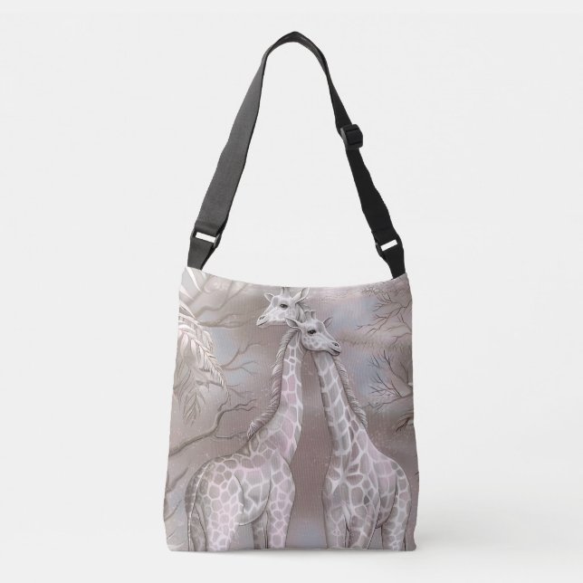 Sac Ajustable Cute Pastel Safari Wild Whimsical Animaux Oiseaux (Devant)