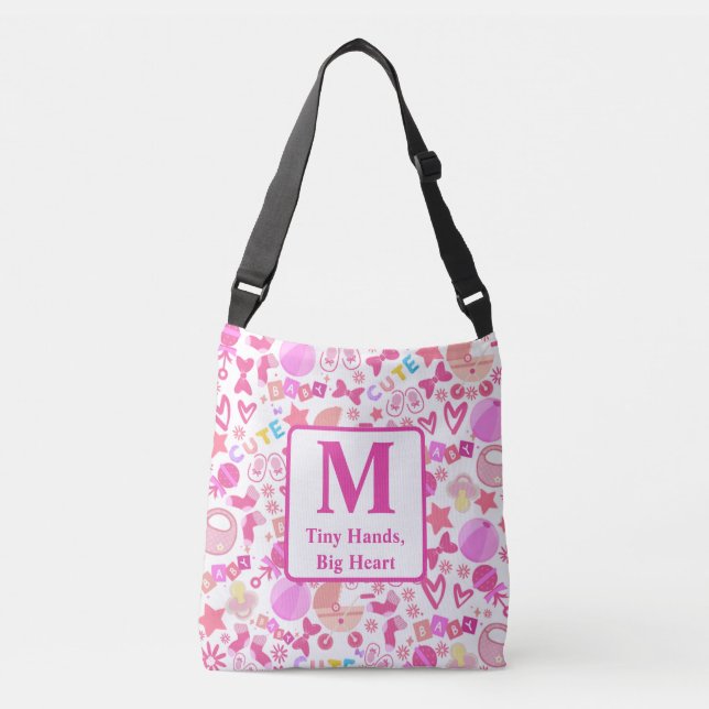 Sac Ajustable Cute Rose Baby Girl Nursery Motif personnalisé (Devant)