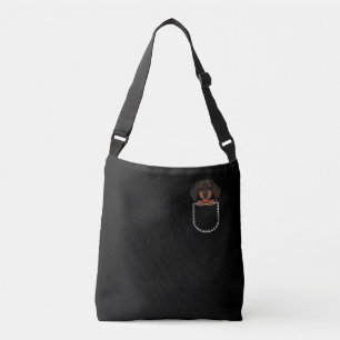 Sac Ajustable Dachshund Dans La Poche Du Sein
