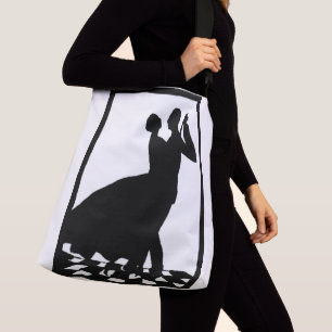 Sac Ajustable danse de couples de silhouette dans l'obscurité