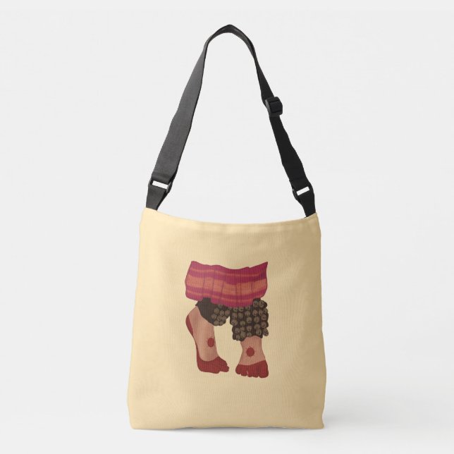 Sac Ajustable Danseurs Bharatanatyam Pieds Design personnalisé (Devant)