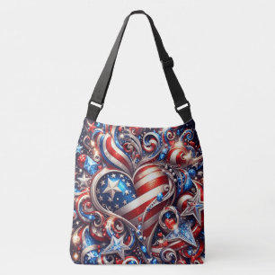 Sac Ajustable Des tourbillons américains patriotiques étoiles co