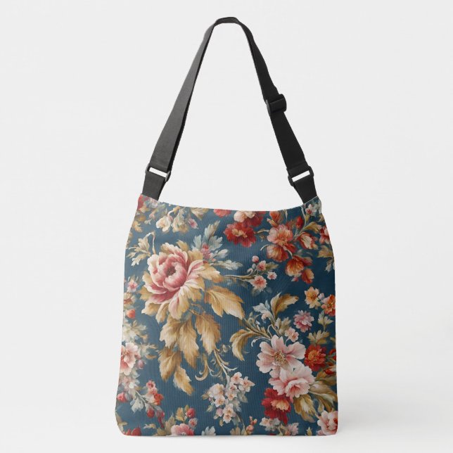 Sac Ajustable Design floral italien sophistiqué (Devant)