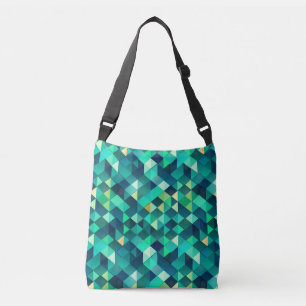 Sac Ajustable Design géométrique avec tons verts.