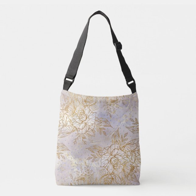 Sac Ajustable Dessin de ligne Rose Gold Elegant (Devant)