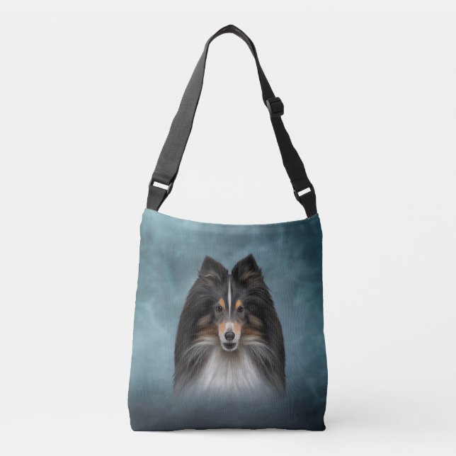 Sac Ajustable Dessin Dog Shetland Sheepdog, Shelter (Devant)