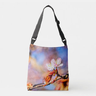 Sac Ajustable Deux Fleurs Extraordinaires Sakura. Rose, Arrière 