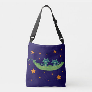 Sac Ajustable Deux ratons laveurs dans une cosse de pois Art f