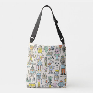 Sac Ajustable Doodles Wacky : jeu de caractères Vintage