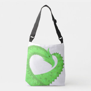 Sac Ajustable Dragon de coeur vert citron blanc