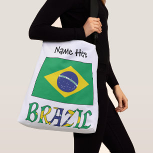 Sac Ajustable Drapeau brésilien personnalisé au nom 
