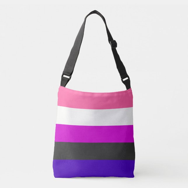 Sac Ajustable Drapeau de fierté de Genderfluid (Devant)