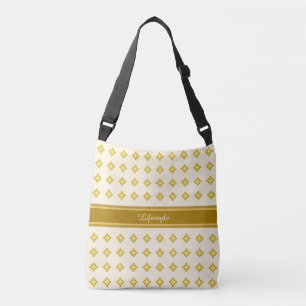 Sac Ajustable Élégant doré et ivoire