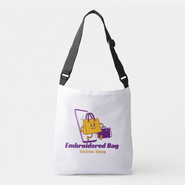 Sac Ajustable Elegant Embroidered Bag – Stylish & Durable Everyd (Devant)