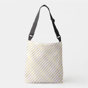 Sac Ajustable Élégant glamour moderne Faux Gold Strié