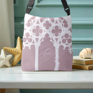 Sac Ajustable Élégant Minimal Chic Typographie Arc Gothique Rose