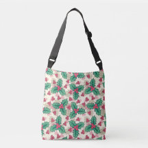 Élégant modèle vintage Noël Holly Floral |