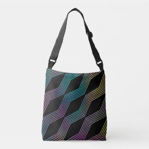 Sac Ajustable Élégant Moderne Abstrait Colorful Waves géométriqu