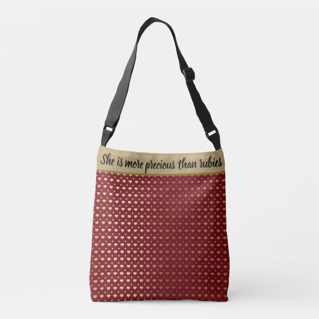 Sac Ajustable Elle est plus précieuse que des proverbes de rubis (Dos)
