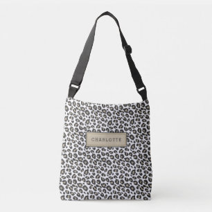 Sac Ajustable Empreinte de léopard Tan élégant