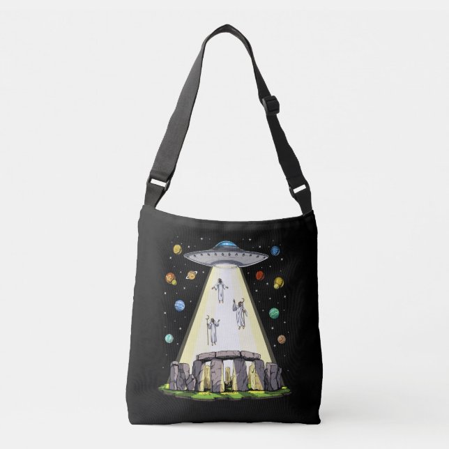 Sac Ajustable Enlèvement d'Aliens de Stonehenge (Devant)