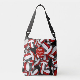 Sac Ajustable entraîneur de volley-ball rouge noir