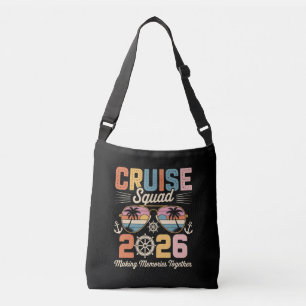Sac Ajustable Équipe de croisière 2026 Vacances en famille Rétro