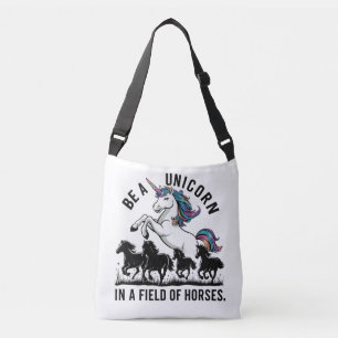 Sac Ajustable Être une licorne dans un champ de chevaux (3)