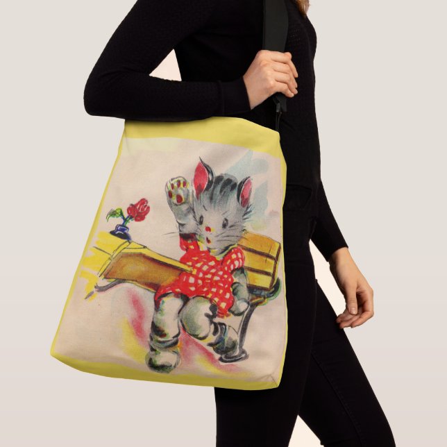 Sac Ajustable étudiant en chat kitten (De près)