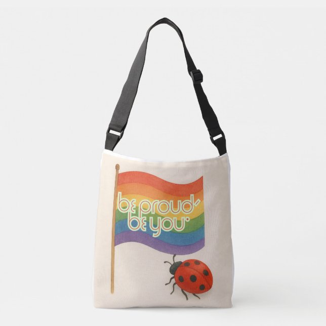 Sac Ajustable Expression en gras LGBTQ et fierté (Devant)