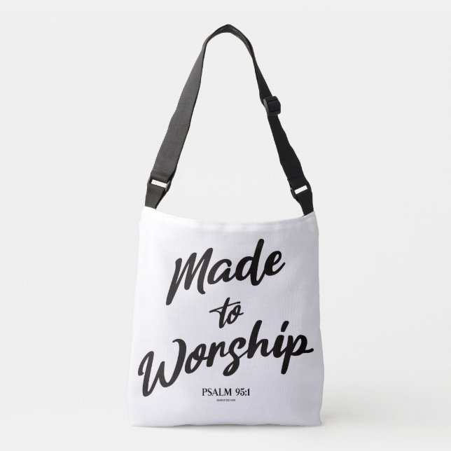 Sac Ajustable Fabriqué au psaume de culte 95:1 (Devant)
