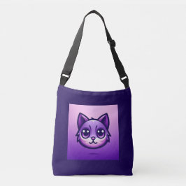 Sac Ajustable Face mignonne de chat violet