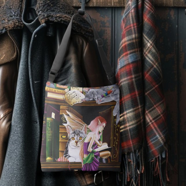 Sac Ajustable Fairy Cats Livres Bibliothèque Imaginaire (Créateur téléchargé)