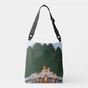 Sac Ajustable Famille adorable de renards