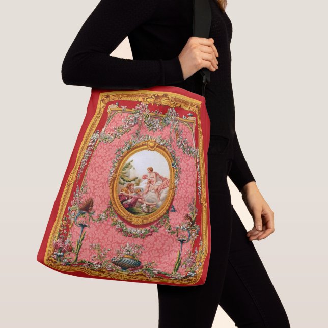 Sac Ajustable famille heureuse d'impression baroque du 18ème (De près)
