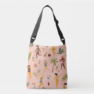 Sac Ajustable Femmes en maillot de bain : Danse Vintage tropical