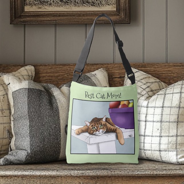 Sac Ajustable Fête des mères Orange Tabby Cat (Créateur téléchargé)