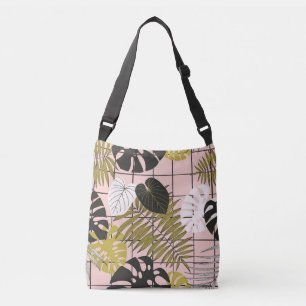 Sac Ajustable Feuilles de palmiers tropicaux, été élégant.