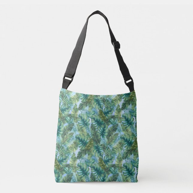 Sac Ajustable Feuilles plantes verts tropicaux (Devant)