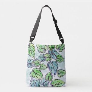 Sac Ajustable Feuilles verts Fourre-tout/Crossbody
