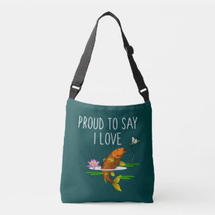 Sac Ajustable Fière de dire que j'aime les Koi !